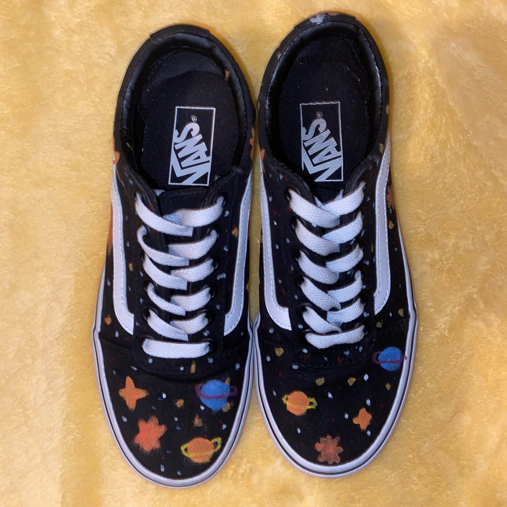 Hand-painted galaxy vans